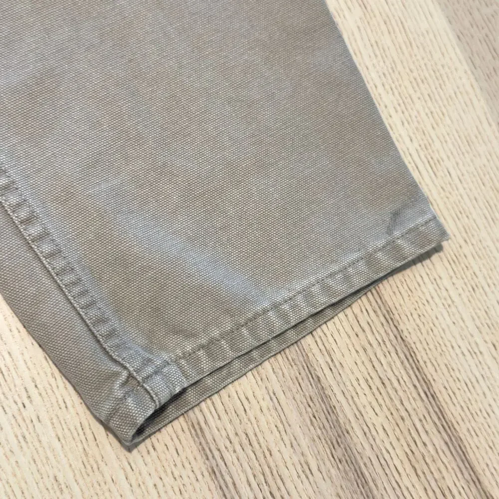JCrew Oarsman Utility Wide Leg Pants Mens 33x34 Cotton Five Pocket Stone Taupe